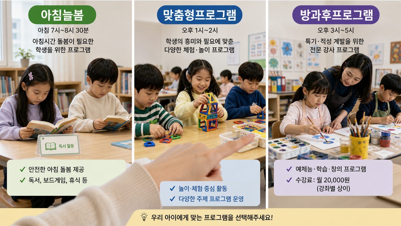 초등방과후 프로그램 종류와 신청·비용 확인 방법