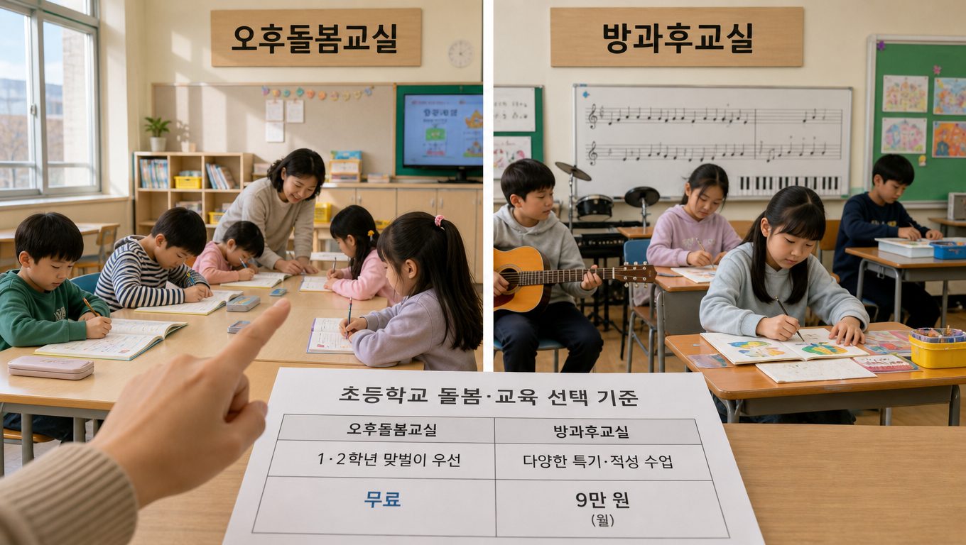 초등방과후 돌봄 프로그램의 유형과 이용 기준