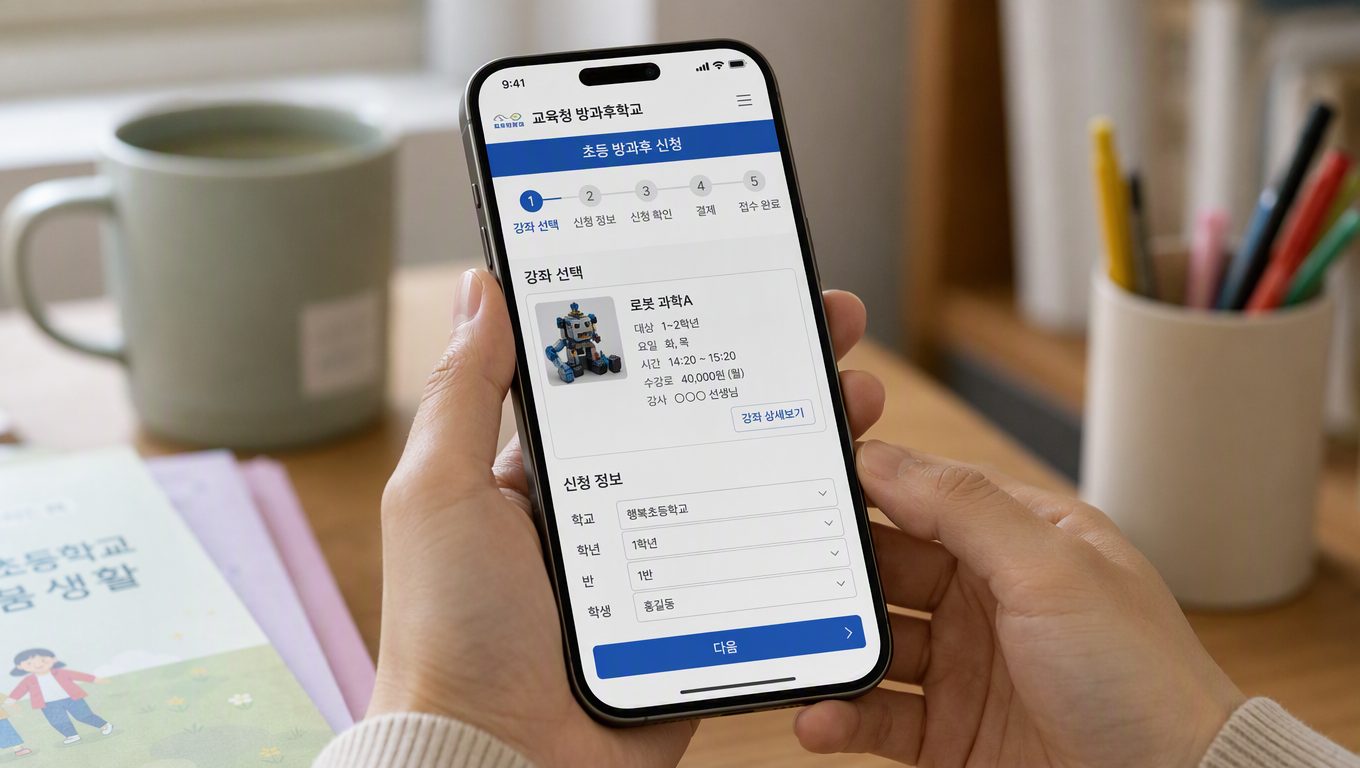 초등 방과후 신청 방법 단계별 안내