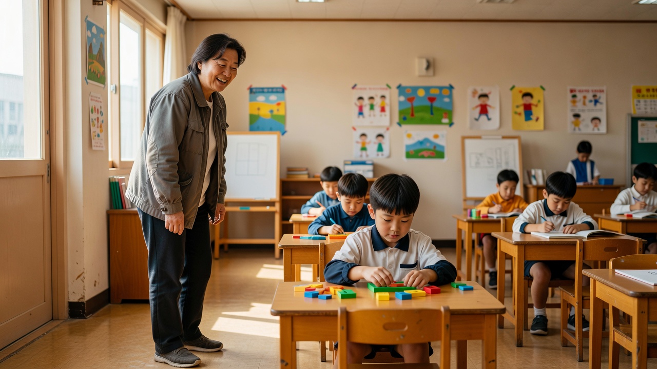 돌봄교실 시간을 이용하는 맞벌이 가정의 안전한 돌봄 장면